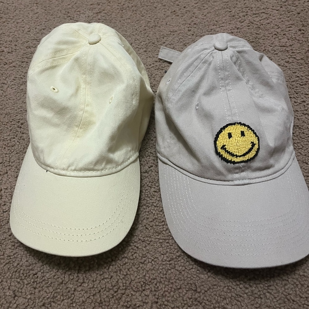 Yellow Sun Hat and Smile Tan Sun Hat